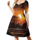 thumbnail image 1 of Vestido de manga corta de la ciudad antigua de Jerusalén ropa de mujer novedad de verano 2025 vestido de verano diario, 1 of 6