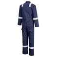 thumbnail image 3 of Portwest F813 Mens Relective Iona Polycotton Safety Coverall Navy, 2X-Large, 3 of 4