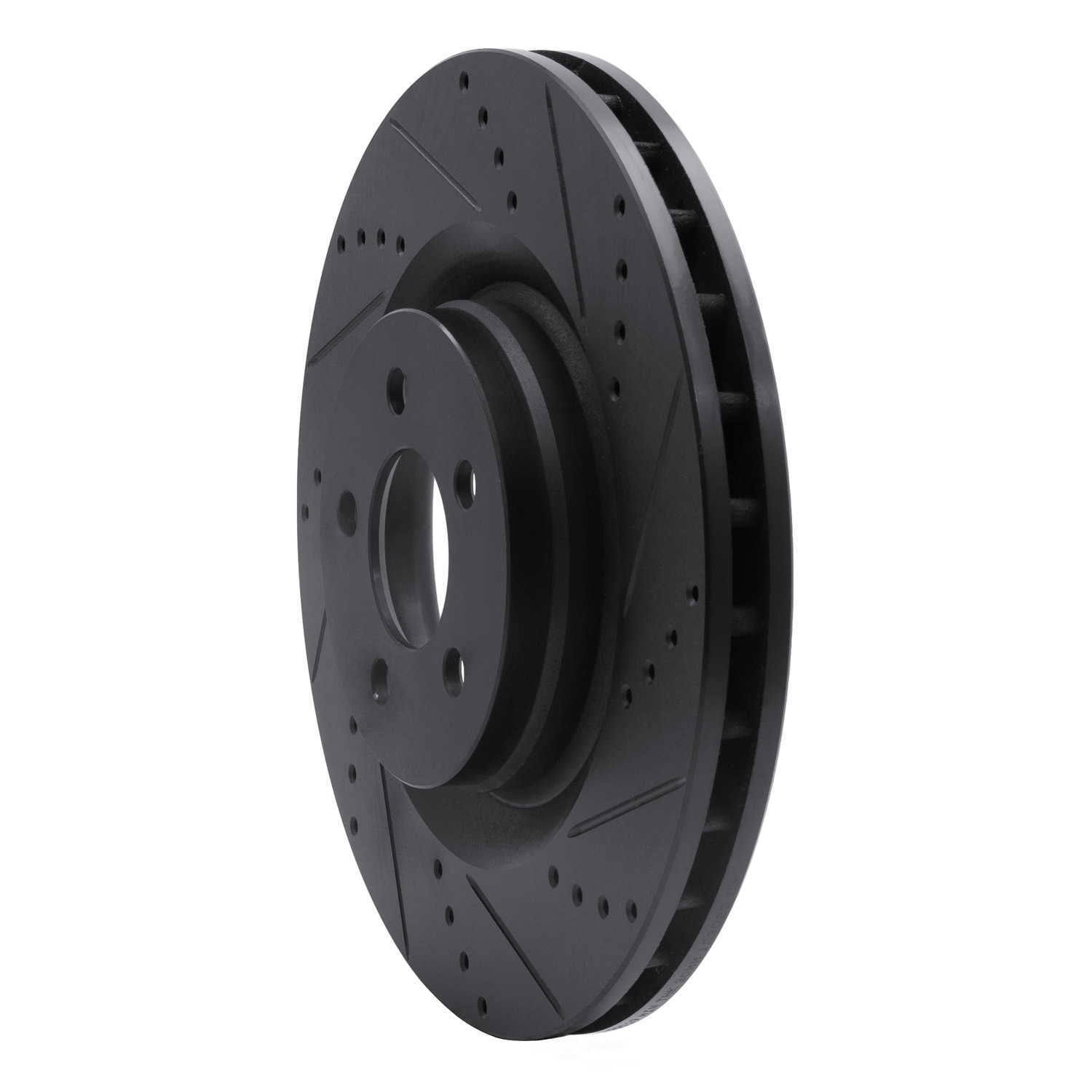 Dynamic Friction Company 633-39019R DFC Brake Rotor - Drilled And Slotted - Black