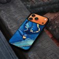 thumbnail image 4 of WIRESTER Shockproof Soft Rubber Cover Case for Apple iPhone 17 Pro Max 6.9" 2025, Marble Gold And Blue, 4 of 5
