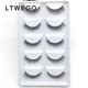 thumbnail image 1 of LTWEGO 5 pares de pestañas de visón de imitación esponjosas extensión de pestañas postizas largas naturales volumen hecho a mano pestañas 3d maquillaje faux cils cilios Tan Jianjun unisex, 1 of 2