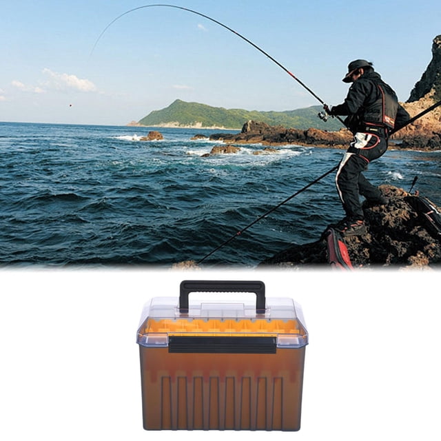 Organizador de cajas de pesca accesorios de pesca Gran capacidad Divididos extraíbles prácticos Divisores portátiles de almacenamiento portátil Caja Estilo B