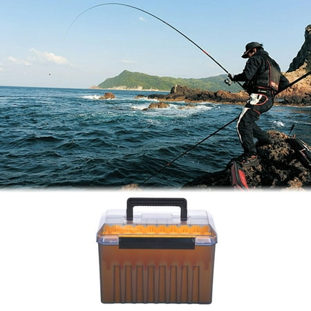 koolsoo Fishing Tackle Box Lure Box Lightweight Tackle Tray Practical Large Capacity Portable Fishing Accessories Container Organizer B