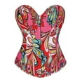 thumbnail image 4 of Corset Bustier en Denim Floral pour Femmes, 4 of 4