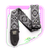 Ernie Ball Tribal Silver Jacquard Guitar Strap