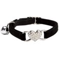 thumbnail image 1 of Collares para gatos con dije de corazón y artículos para mascotas con adornos de cristal, 1 of 5