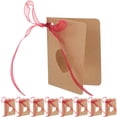 thumbnail image 4 of MasteelfCA 50pcs Tag Kraft Paper Tag with Red Rope Hollow Heart Shape Lable for Wedding Birthday Decoration, 4 of 7