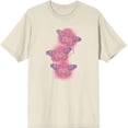 thumbnail image 3 of Spray Paint Butterfly Adult Natural Crew Neck Short Sleeve Tee-Small, 3 of 4