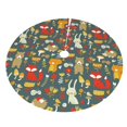 thumbnail image 5 of Cauagu 30" Christmas Tree Skirt Cute Animal Forest Pattern Christmas Tree Decorations Tree Mat for Xmas Decorations Occasion Holiday Home Decor -30", 5 of 7