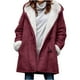 thumbnail image 1 of Chaqueta de invierno para mujer, larga, cálida, forrada, tallas grandes, de algodón, para mujer, chaqueta tipo parka, abrigo de otoño e invierno para mujer (XXL), 1 of 5