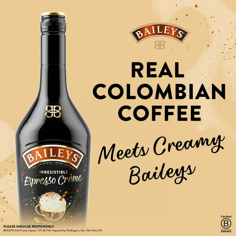 Baileys Irish Cream Espresso Créme 750 mL at 17% ABV - Walmart.com