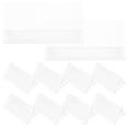 thumbnail image 1 of 10pcs Clear Plastic Name Tent Holders V-shaped Table Tent Cards Name Plate Holder Desk Sign Frame for Conference Meetings and Events, 1 of 7