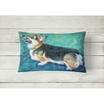 thumbnail image 2 of Carolines Treasures 7408PW1216 Corgi Pembroke Canvas Fabric Decorative Pillow, 12H x16W, multicolor, 2 of 3