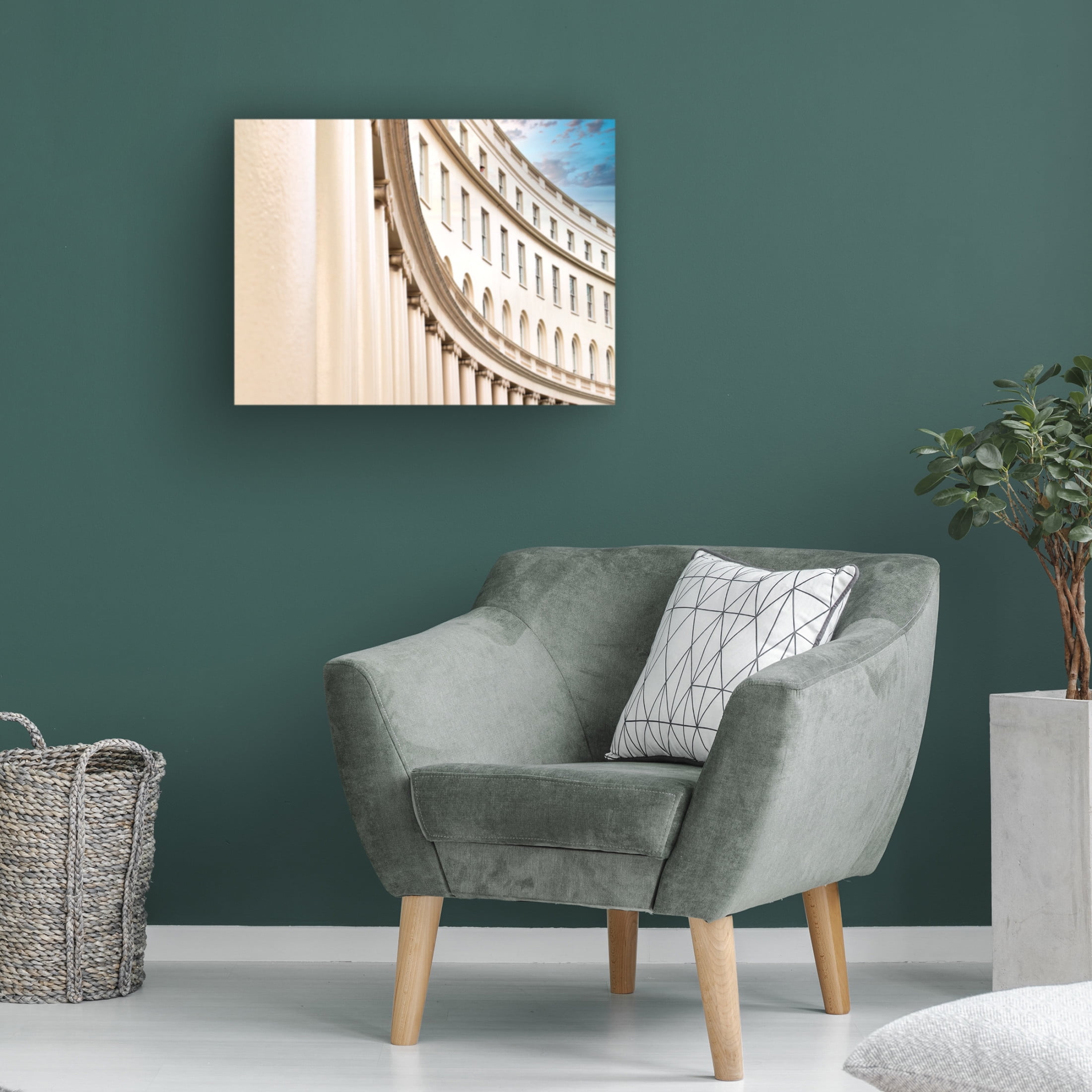Canvas Wall Art - Mark A Paulda 'Regents Park Crescent Columns II' Wall Art for Living Room, Bedroom, or Office Décor by Trademark Fine Art - 47 x 35 Inches