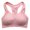 Pink, variant on Women's Built Up Tank Style Sports Bra with Breathable Mesh