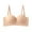 Beige Everyday bra for WOMEN, variant on ATOYSOY Everyday Bra Daily Solid Color Breathable Push Up Underwear Seamless Workout Girls Teens Smoothing Comfy Bra Beige