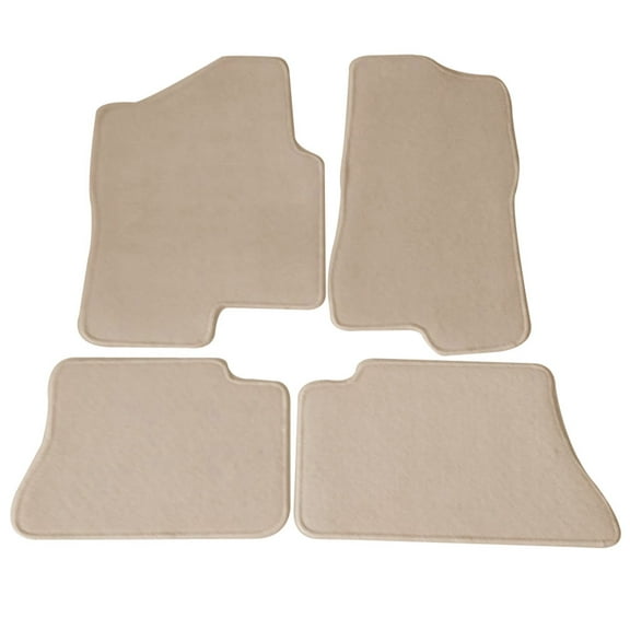 Ikon Motorsports Compatible with 1999-2006 Chevrolet Silverado 1500 Crew Cab OE Factory Style Beige Nylon Carpet Car Floor Mats Front Rear 4pcs