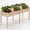 Wood, variant on Nextay Elevated Raised Garden Bed, 72'' Wooden Planter Box for Backyard Patio Balcony, Brown