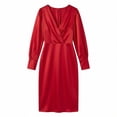 thumbnail image 5 of Vestido Largo de Manga Larga para las Mujeres Vestido Casual de Manga Larga para las Mujeres Vestido Sólido Delgado de Cuello en V de la Primavera, 5 of 5