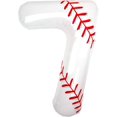 thumbnail image 1 of Yanonmyfd Baseball Balloons 1st Birthday Decorations for Boy, 40 Inch Number 1 Balloon Rookie of the Year First Birthday, Baseball Party Decorations Sports Theme Foil Mylar Balloon,Balloons,7th, 1 of 15