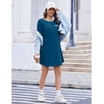thumbnail image 5 of Ekouaer Womens Sleepwear for Sleeping Plus Size Nightgown for Women Pajama Dress Nightshirt with Pocket Short Sleeve Nightgowns, 5 of 6