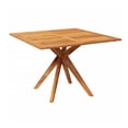 thumbnail image 1 of Patio Outdoor Dining Table, 43 Inch Square Natural Brown Acacia Wood, 1 of 1