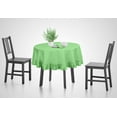 thumbnail image 3 of Vargottam Ruffle Tablecloth Kitchen Dining Tabletop Cover Decoration Cotton Solid Table Cover Round, Mint Green-64 Inches Diameter, 3 of 9