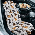 thumbnail image 2 of ZUXONGSY Car Seat Cover Towel Cartoon Dog Print Automotive Front seat Protector Portable Protection for Front Bucket Seats After Gym, Yoga, Beach Black, 2 of 8