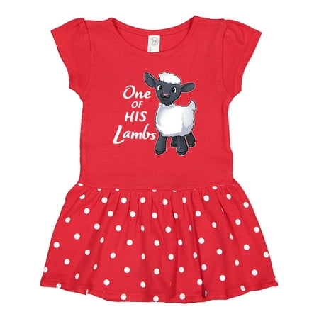 

Inktastic One of His Lambs- Easter Sheep Gift Baby Girl Dress