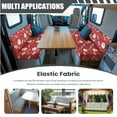 thumbnail image 5 of FOR U DESIGNS Santa Claus Socks Holly Print 3 Pcs RV Dinette Cushion Covers Non-Slip Camper Seat Covers Dinette Booth Sofa Sofa Slipover Pillowcase Christmas Decor for Travel Trailer Couch, 5 of 8