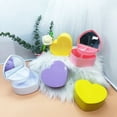 thumbnail image 2 of Caja de almacenamiento grande en forma de corazón con espejo de doble capa de color sólido de color caramelo Caja de joyería hecha a mano para niños, 2 of 6