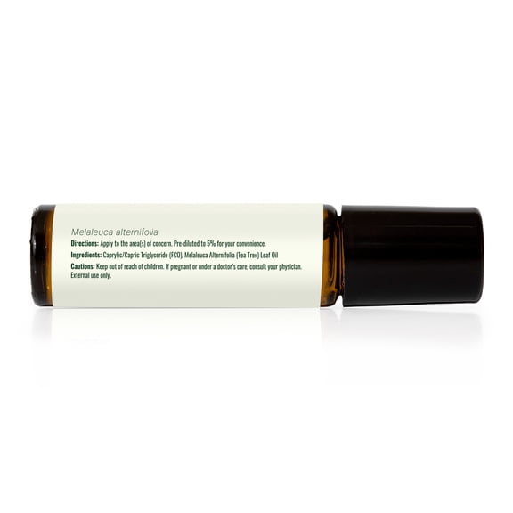 Plant Therapy Tea Tree Essential Oil 100% Pure, Pre-Diluted Roll-On, Natural Aromatherapy 10 mL (1/3 oz)