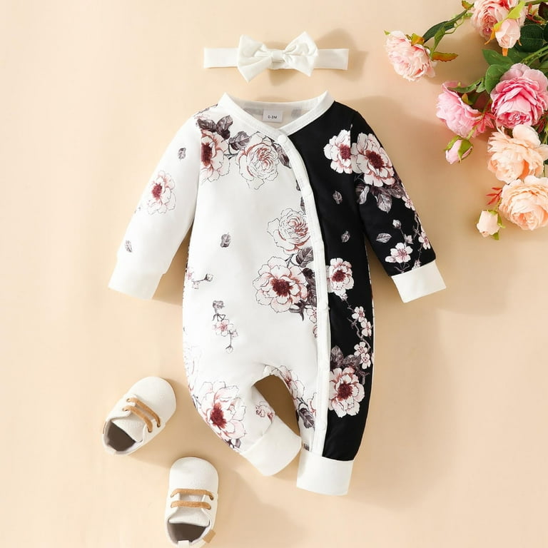 Floral Perfection: Girls White Floral Printed Cotton Tops for Any Occasion  