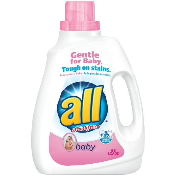 all Baby Liquid Laundry Detergent, Gentle for Baby, 94.5 Ounce, 63 -