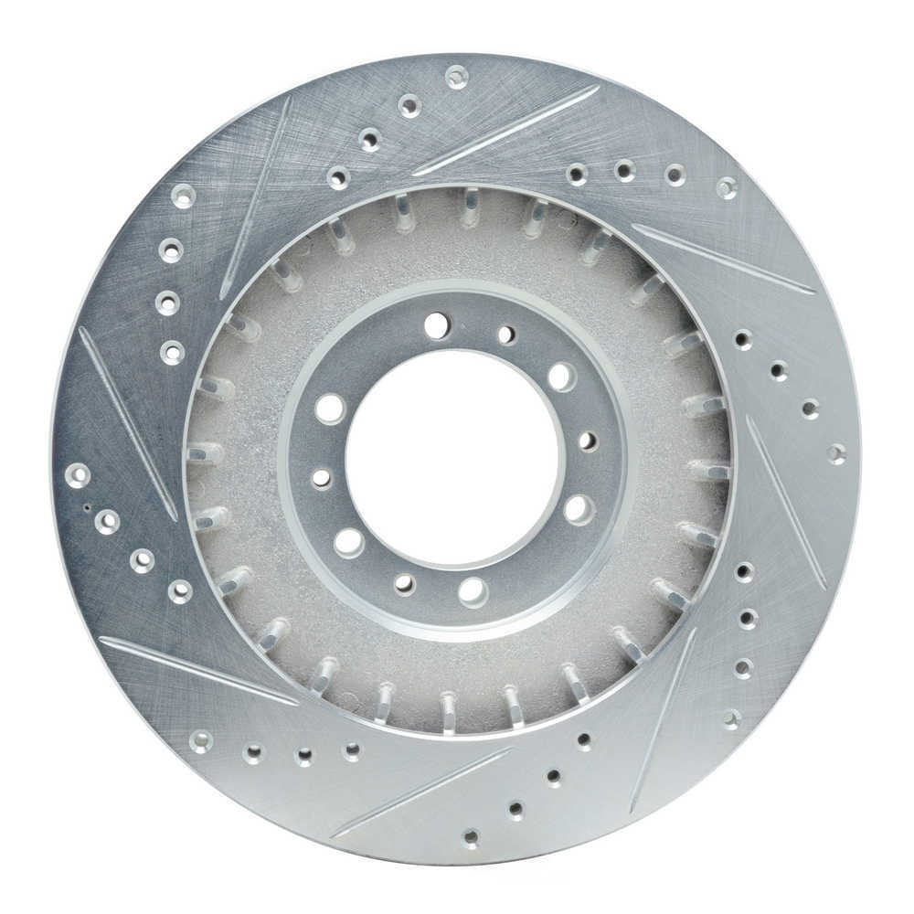 Dynamic Friction Company 631-72055R DFC Brake Rotor - Drilled And Slotted - Silver