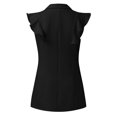 thumbnail image 6 of zttd womens sleeveless collared double blazer dress work office dresses, 6 of 6