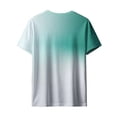 thumbnail image 5 of Chiccall Mens Gradient T Shirts Casual Soft Summer Short Sleeve Tees Stretch Crew Neck Pullover, 5 of 6