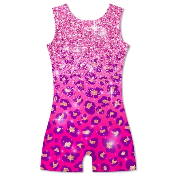 Aideaone Girls Gymnastics Leotards Toddler Unitard Biketard Clothes Cute Kid Dance Outfit 2-10T