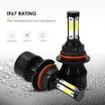thumbnail image 6 of For 1999-2003 Ford F-150 White 6000K LED Headlight High Low Beam Fog Light Bulbs, 6 of 6