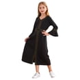 thumbnail image 2 of Lejafay Robe de Danse d'Église pour Filles Manches Longues Robe Décontractée Robes Musulmanes Noire 120, 2 of 6