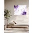 thumbnail image 5 of Marble Purple Wall Art for Living Room,Canvas Picture Wall Decor for Bathroom Bedroom,Gold White Modern Gradient Ocean Ripple Painting Artwork for Office Kitchen Hallway Dining Room Decor 16"x20", 5 of 8