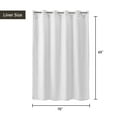 thumbnail image 5 of No Hook Required Waffle Weave Shower Curtain with Snap-in Fabric Liner, Hotel Quality, White -71" x 74", 5 of 7