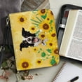 thumbnail image 4 of FOR U DESIGNS Sunflower Border Collie Bible Case for Women PU Reusable Sturdy Bible Protective Carrier Size 2XL Abrasion Bible Book Cover Carrying Case Lightweight Crossbody Bible Bag, 4 of 7