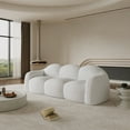 thumbnail image 2 of Sdorens Oversized Reading Chair Lounge chair indoor,Lazy Sofa Round Floor Sofas,Cloud Memory Foam Couches for Living Room,Apartment,Small Spaces(No Assembly,White), 2 of 16