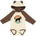 thumbnail image 3 of Inktastic German Shepherd Silhouette Vintage Retro Boys or Girls Long Sleeve Baby Bodysuit, 3 of 5