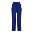 thumbnail image 6 of SwiftWear Women's Golf Pants Stretch High Waisted Slim Fit Workout Pants Athletic Walking Tennis Pants with Pocket, Navy, 6 of 8