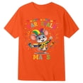 thumbnail image 4 of Toddler Girls Summer Casual Tops Crew Neck T Shirts Carnival Print Short Sleeve T Shirt Top Size 2-3T , Orange, 4 of 4