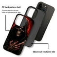 thumbnail image 4 of Punmada Compatible with iPhone 14 Pro Matte Case For Girl Boy Full Body Protective Hard Shell Esthetics Pattern Cool Red Skull, 4 of 7