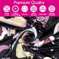thumbnail image 5 of Gothic Pink Halloween Throw Blanket with Magic Crystals, Tarot Cards, Potions & Skulls Design - Cozy Fleece Flannel Blanket for Women, Perfect Spooky Gift for Home, Couch, Bed, or Dorm Decor, 60"x50", 5 of 6