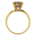 thumbnail image 4 of 2.5 ctw Solitaire Anniversary Ring for Women | Round Cut Simulated Champagne Diamond | Hyperallergenic Solid 18K Yellow Gold, 4 of 5